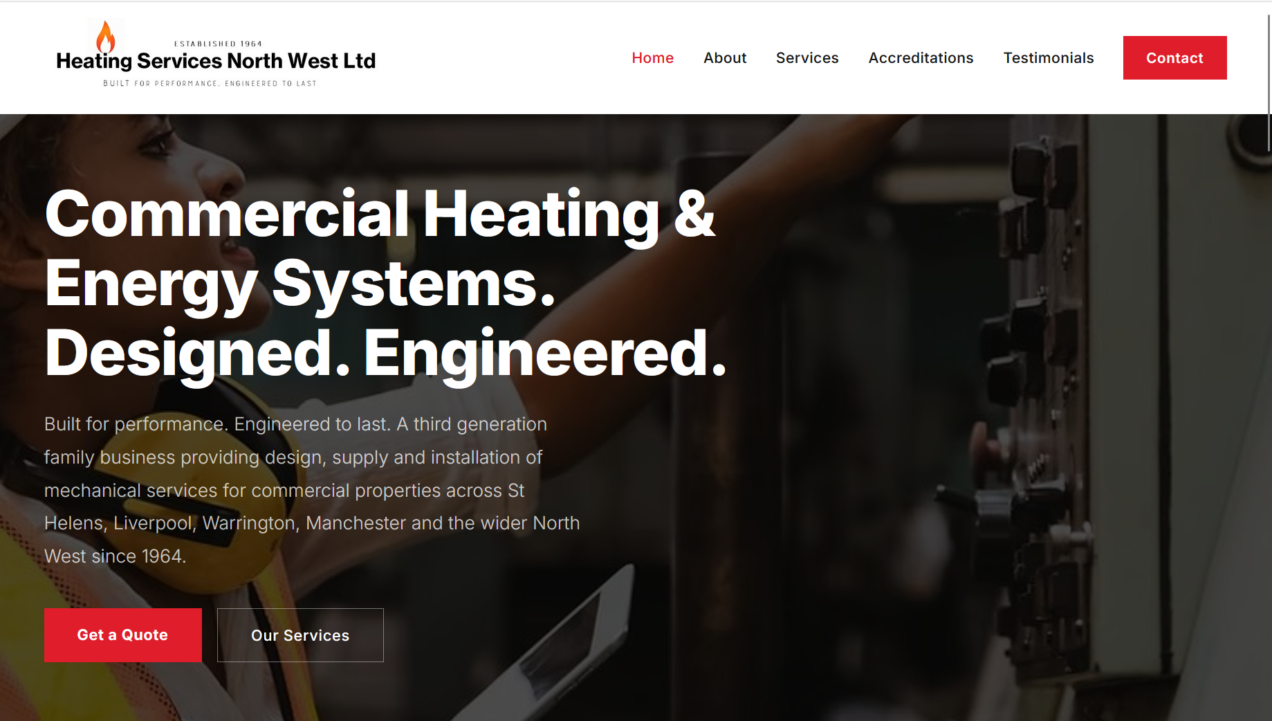Heating Services North West 网站